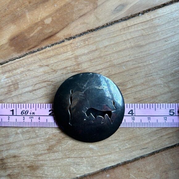Sterling Silver Mexico Pendant Brooch Stamped SC Bull Fighter Pin Jewelry - Picture 10 of 10